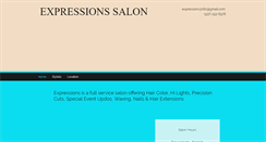 Desktop Screenshot of expressions-salon.com